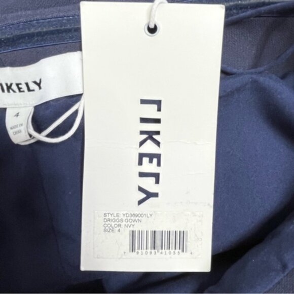 NWT Likely Driggs Strapless Gown Navy Blue Maxi Dress Women Size 4‎ - Picture 7 of 9